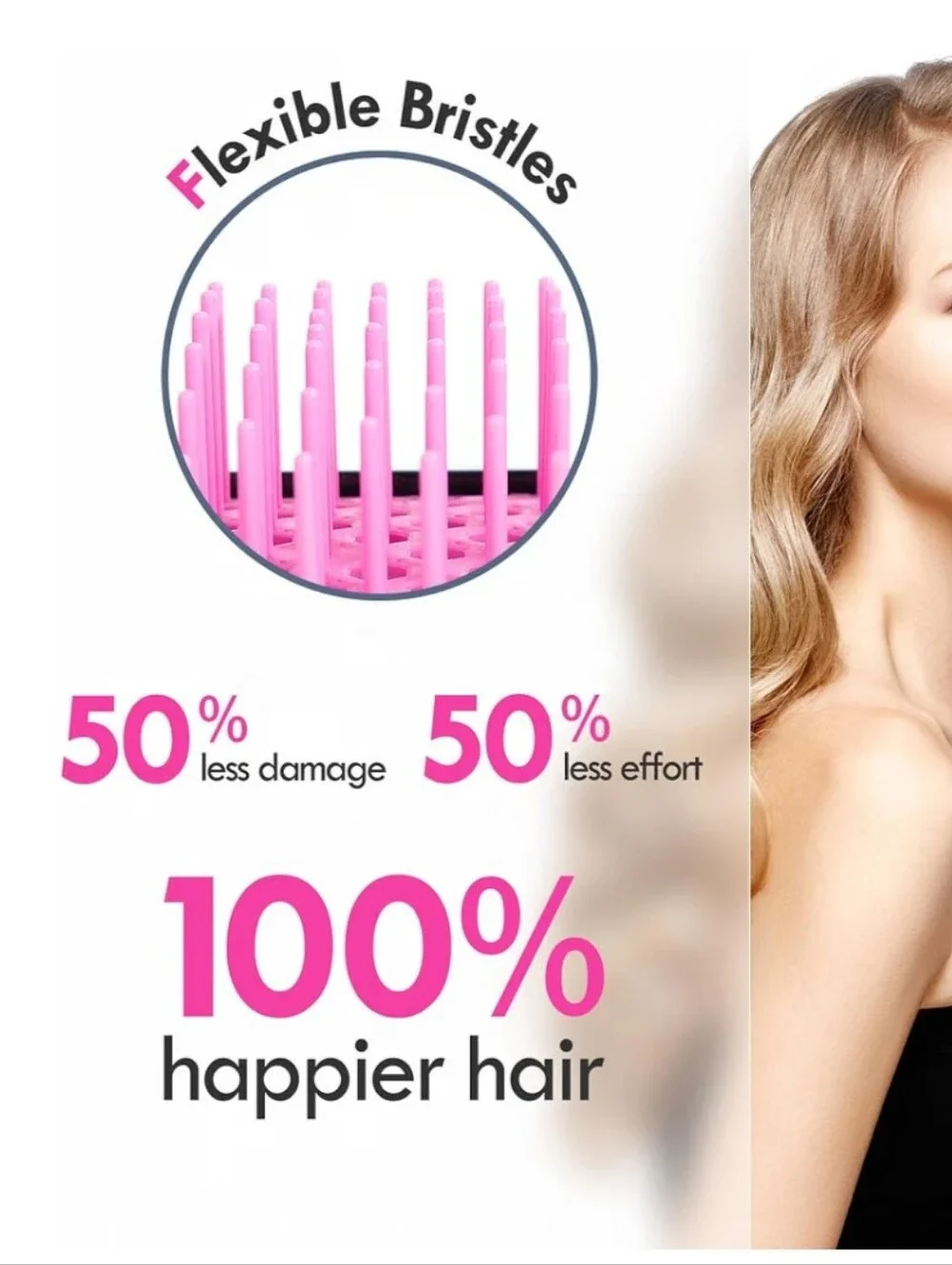 1 Piece Vented Detangling Brush...ouchless!